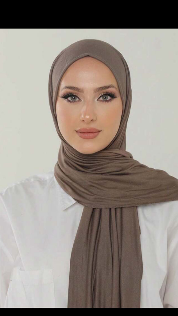 Superior Jersey Hijab - Chocolat