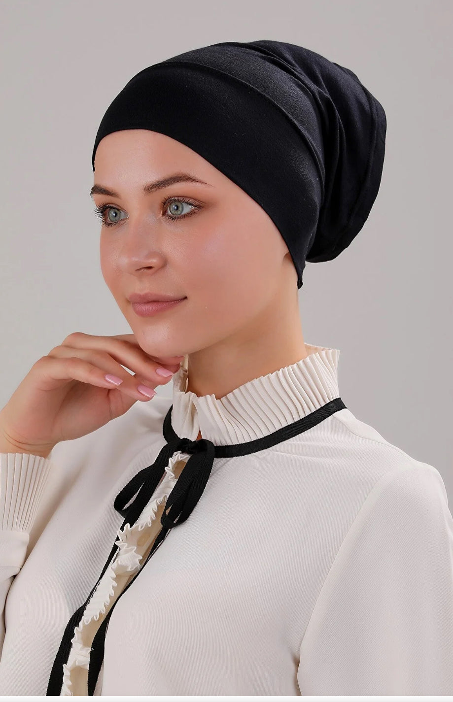 Under-scarf Tube | Bonnet Amta - Black
