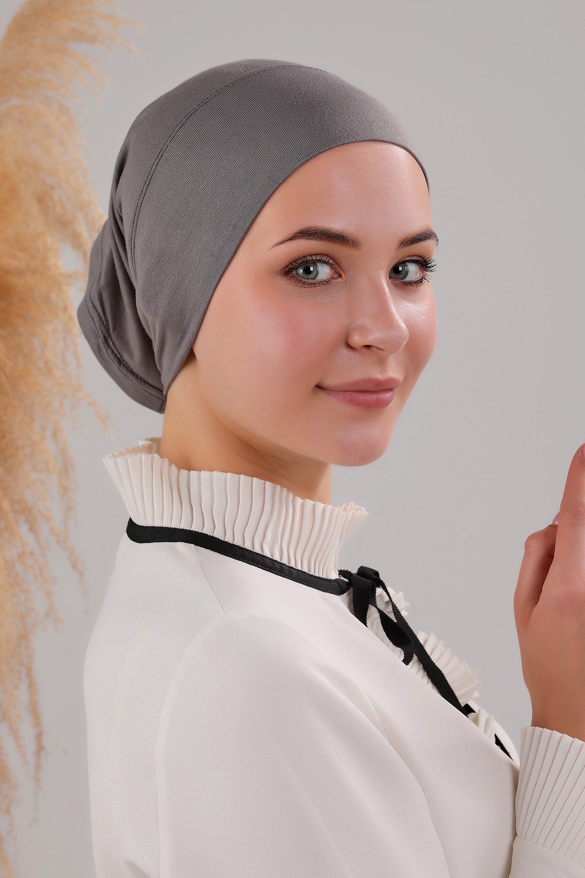 Under-scarf Tube | Bonnet Amta - Dark Grey