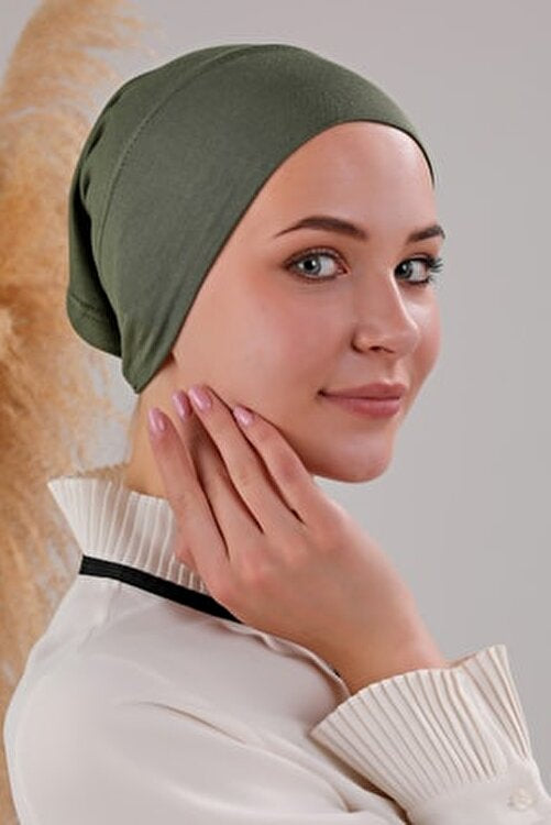Under-scarf Tube | Bonnet Amta - Olive