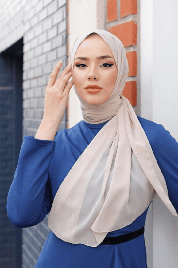Premium Chiffon Hijab - Nude