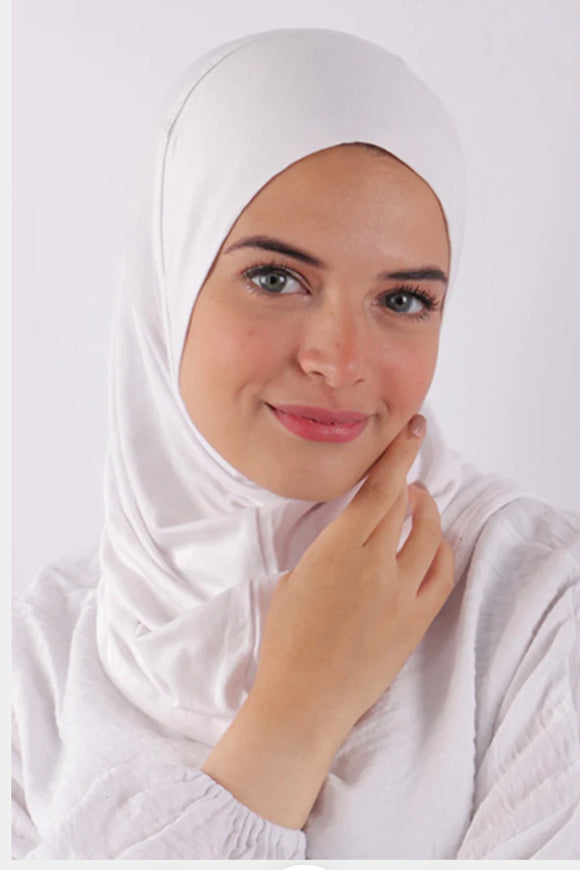 White - 2 pieces Amira Hijab