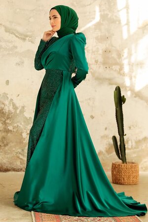 Bella - Emerald Evening Gown