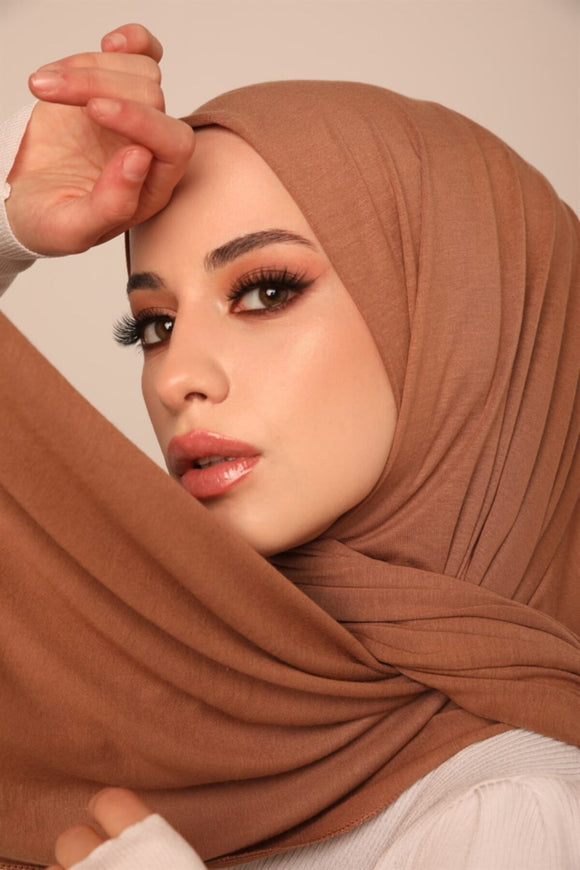 Superior Jersey Hijab - Camel-Head Scarf Hijab-Shopanisa