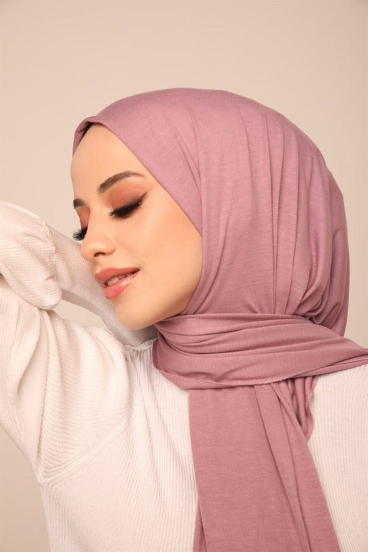 Superior Jersey Hijab - Flamingo Pink-Head Scarf Hijab-Shopanisa