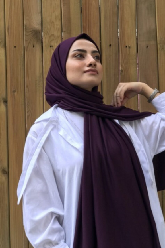 Superior Jersey Hijab - Purple-Head Scarf Hijab-Shopanisa