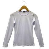 White Long Sleeve T-Shirt-Women's T-shirt-Shopanisa