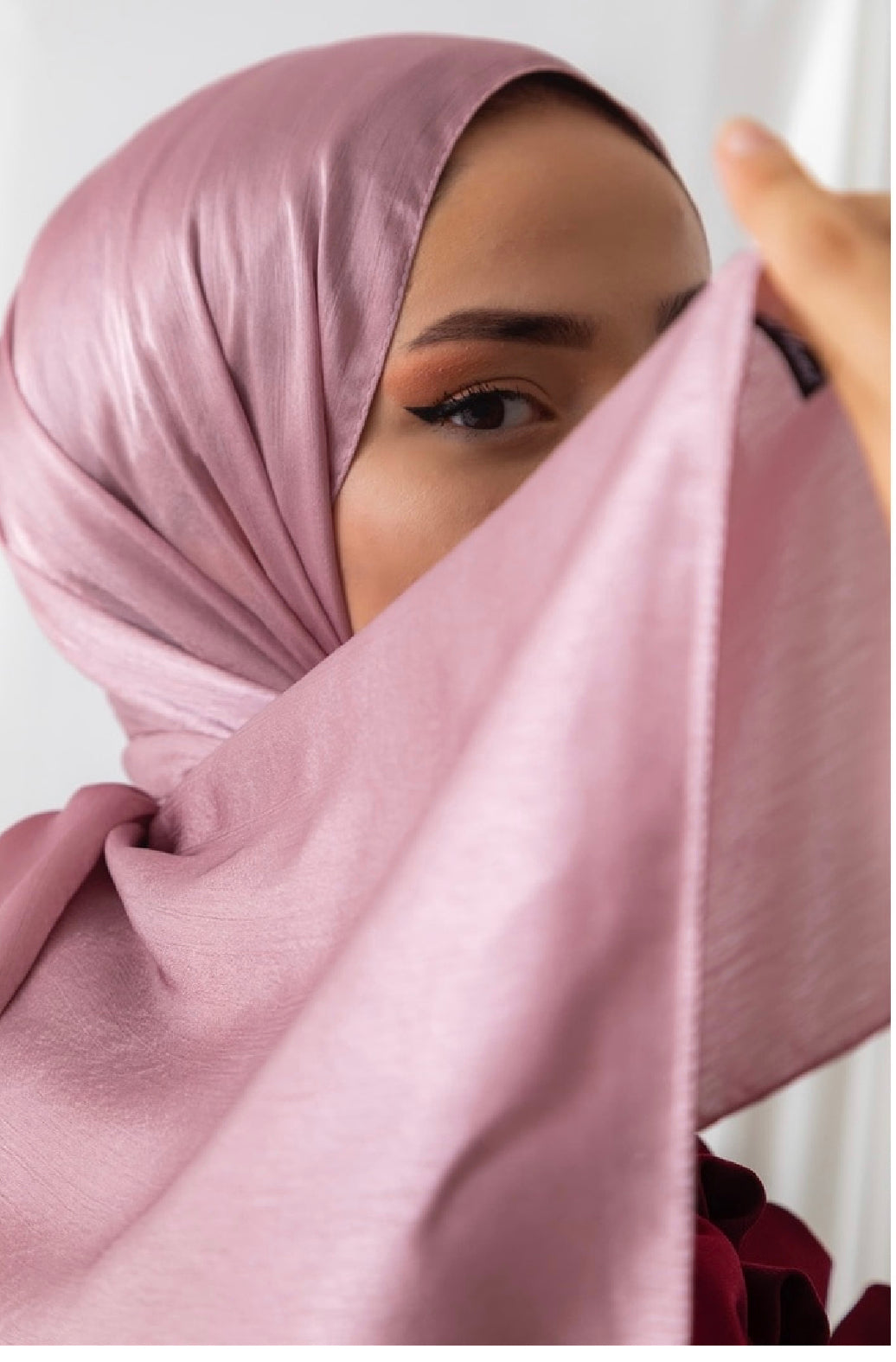 Exclusive Satin Hijab - Rose
