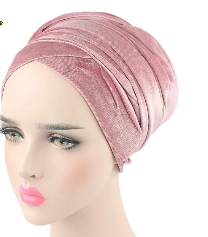 Velvet Head Wrap Criss-Cross