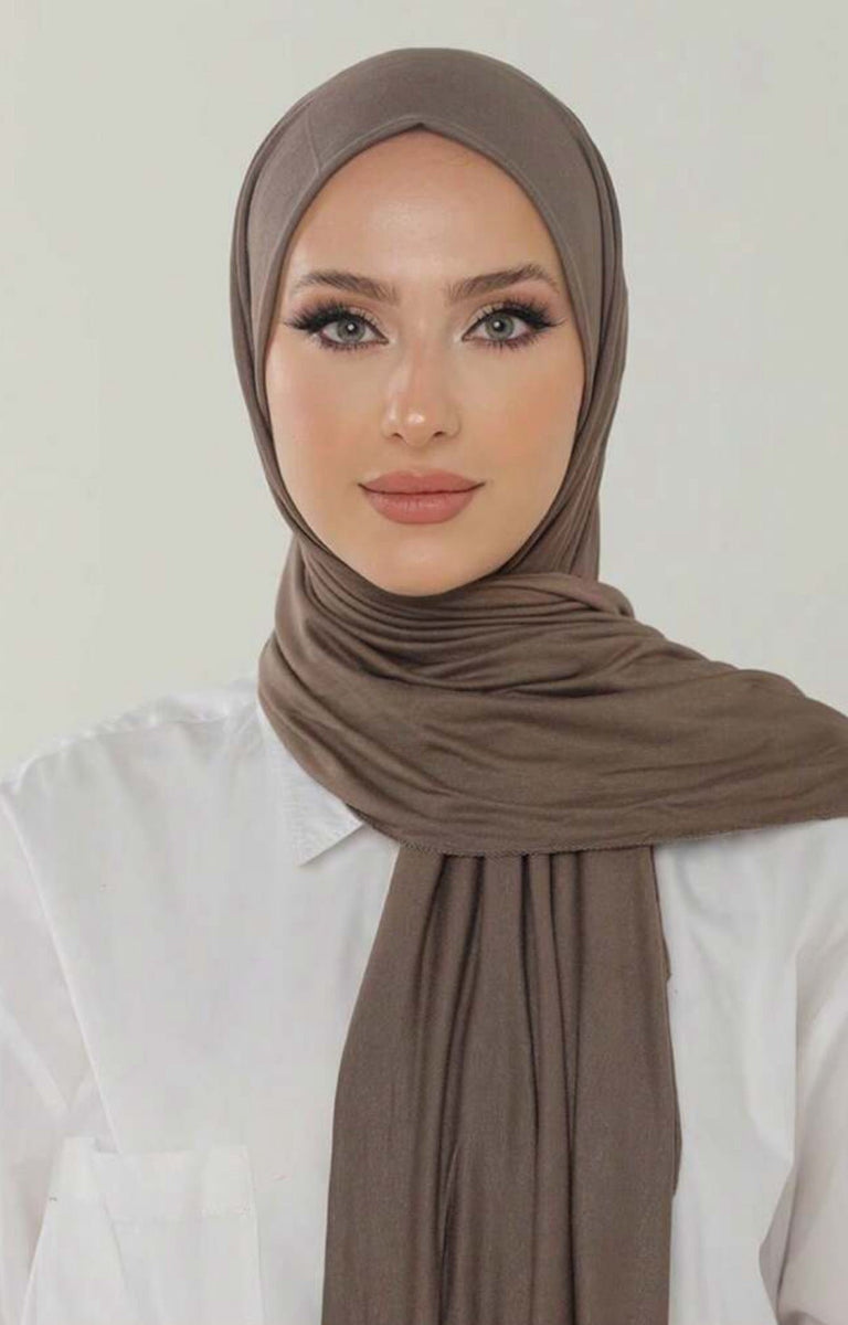 Jersey Hijab - Tan Beige - Shawl