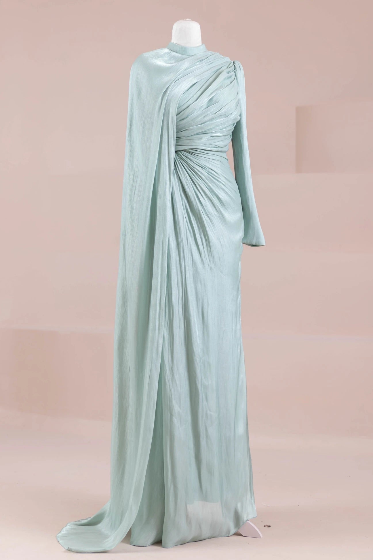 Luxury Draped Evening Gown