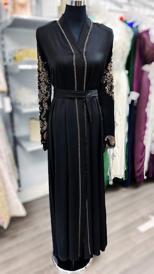 Pierres d'or - Abaya noire