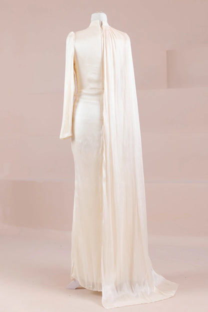 Luxury Draped Evening Gown