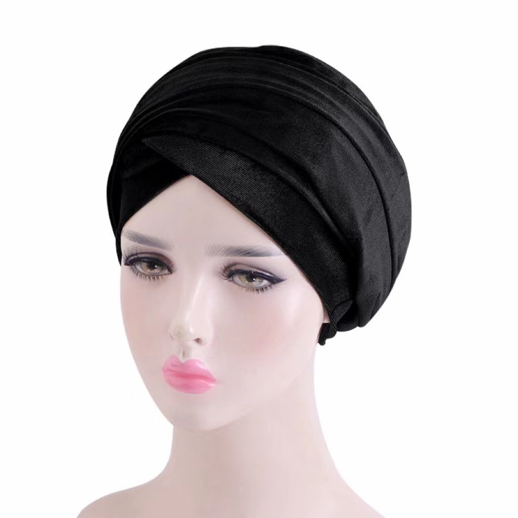 Velvet Head Wrap Criss-Cross