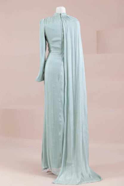 Luxury Draped Evening Gown