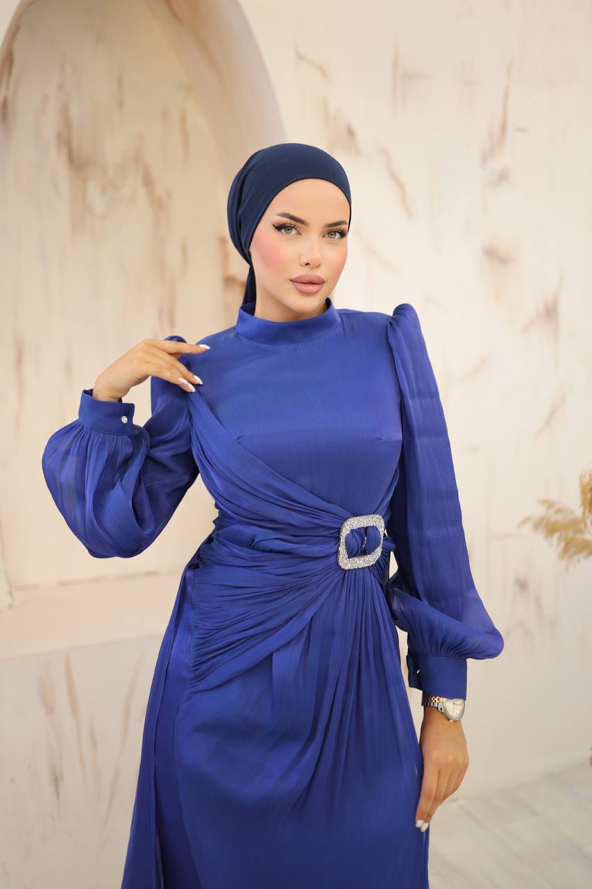 Nisa - Long sleeve evening dress