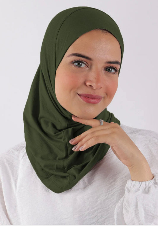 Hijab instantané Amira - Vert 