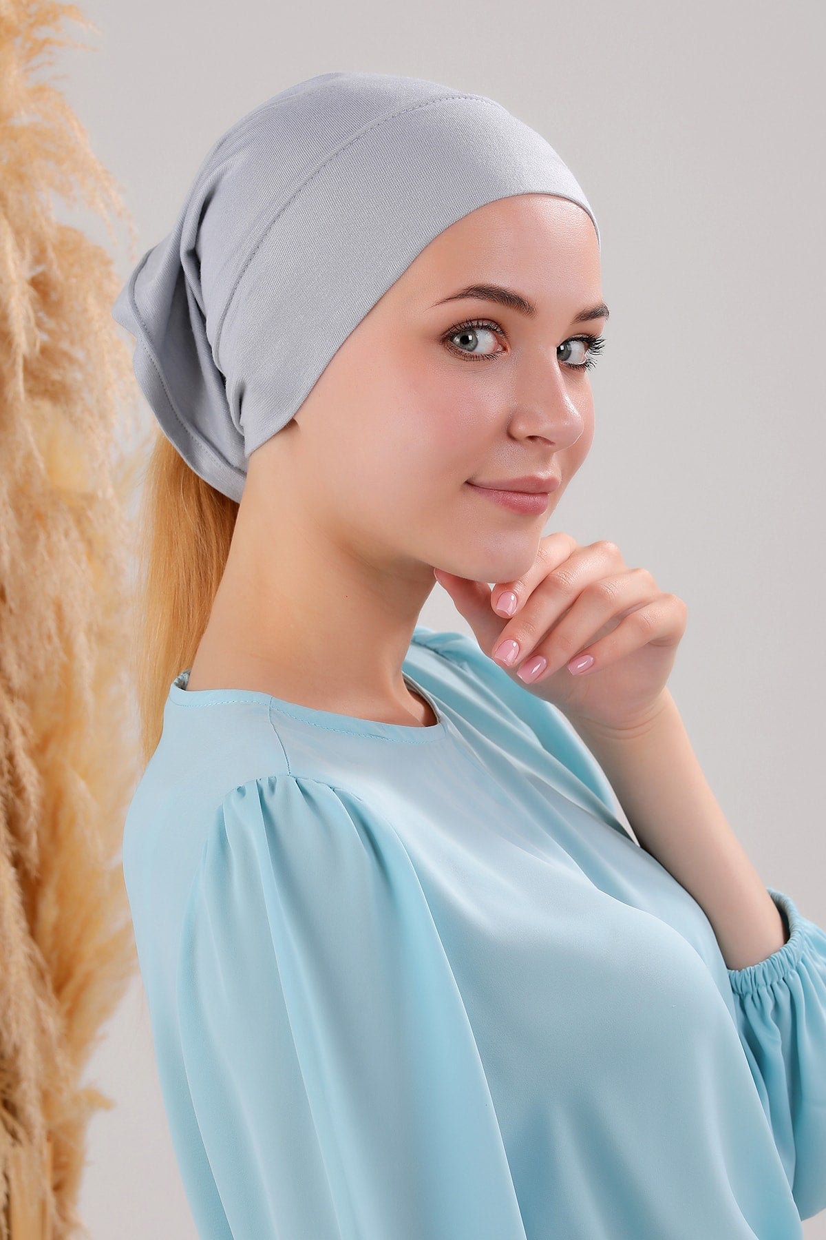 Under-scarf Tube | Bonnet Amta -  Grey