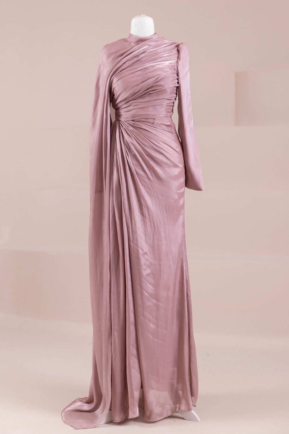 Luxury Draped Evening Gown