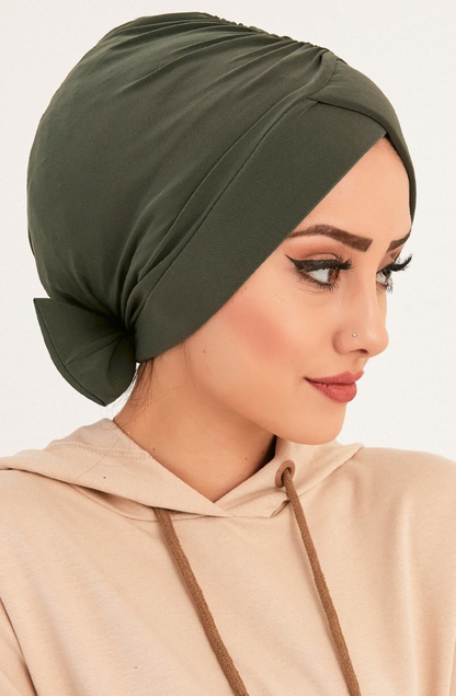 Pre-tied Bow Head Wrap