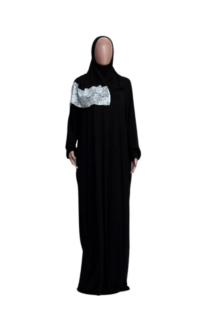 Robe de prière avec hijab attaché