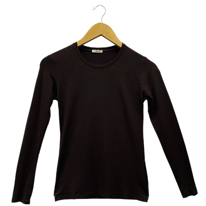 Long Sleeve T-Shirt | Brown-Women's T-shirt-Shopanisa