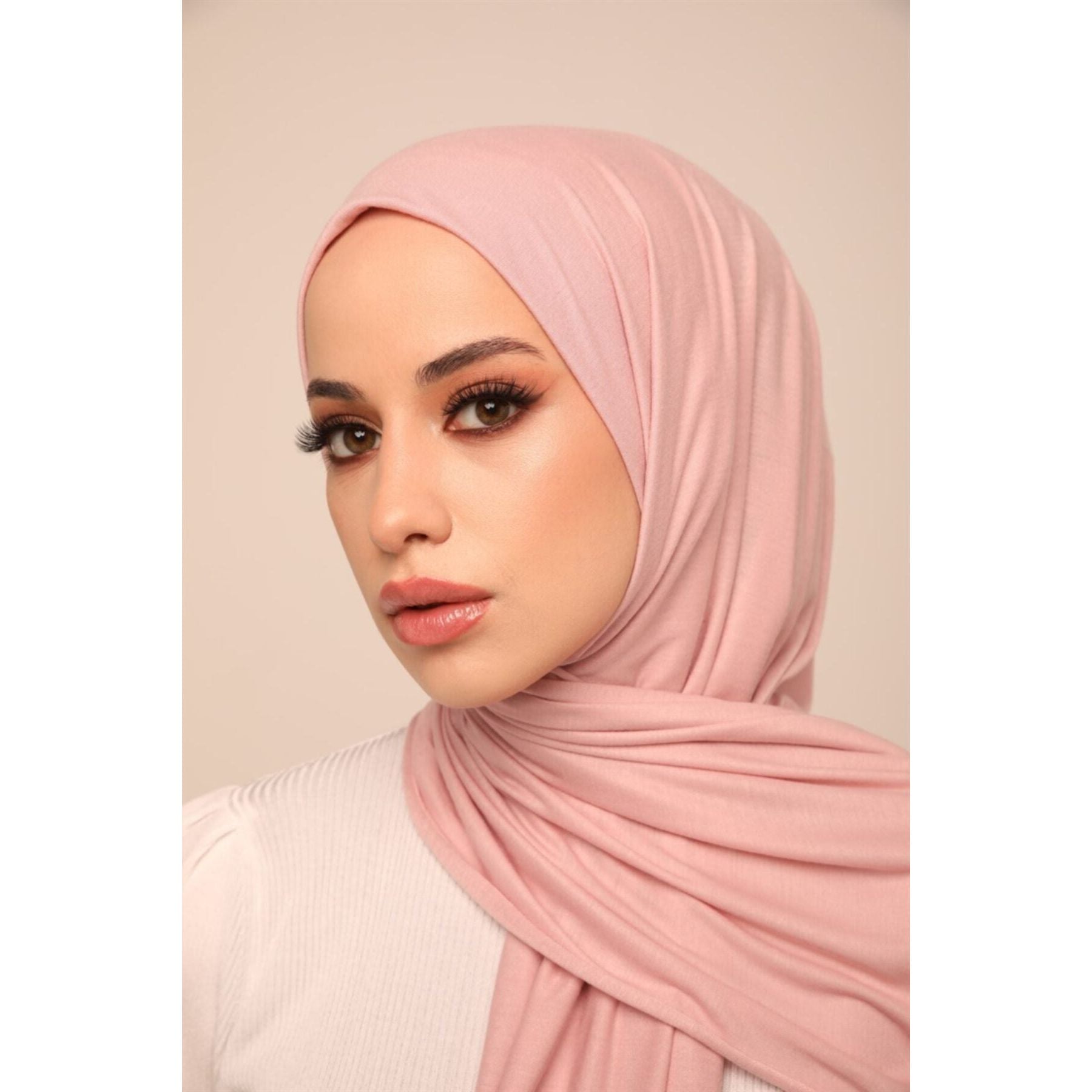 Superior Jersey Hijab - Blush Pink-Head Scarf Hijab-Shopanisa