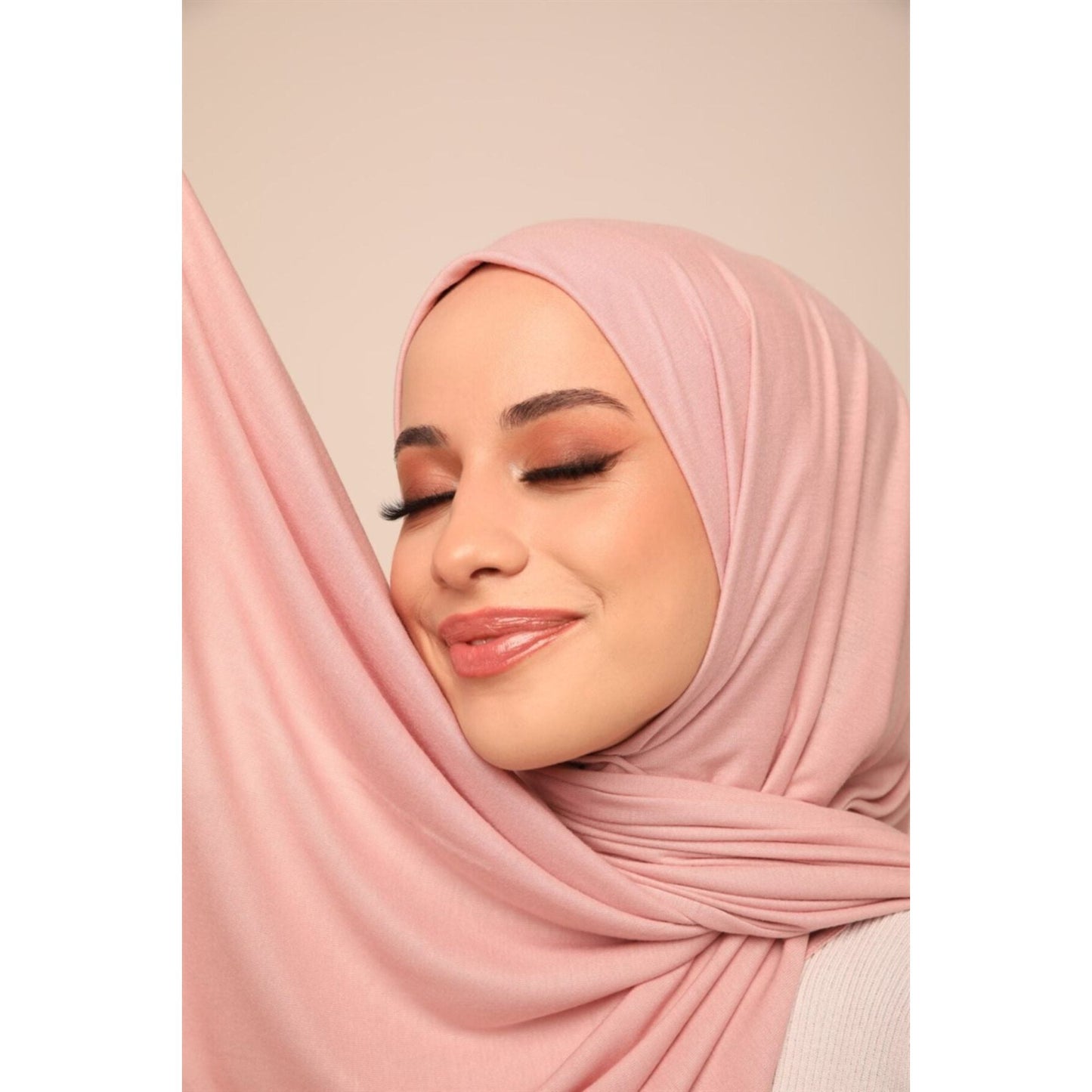 Superior Jersey Hijab - Blush Pink-Head Scarf Hijab-Shopanisa