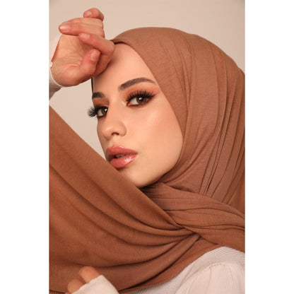 Superior Jersey Hijab - Camel-Head Scarf Hijab-Shopanisa