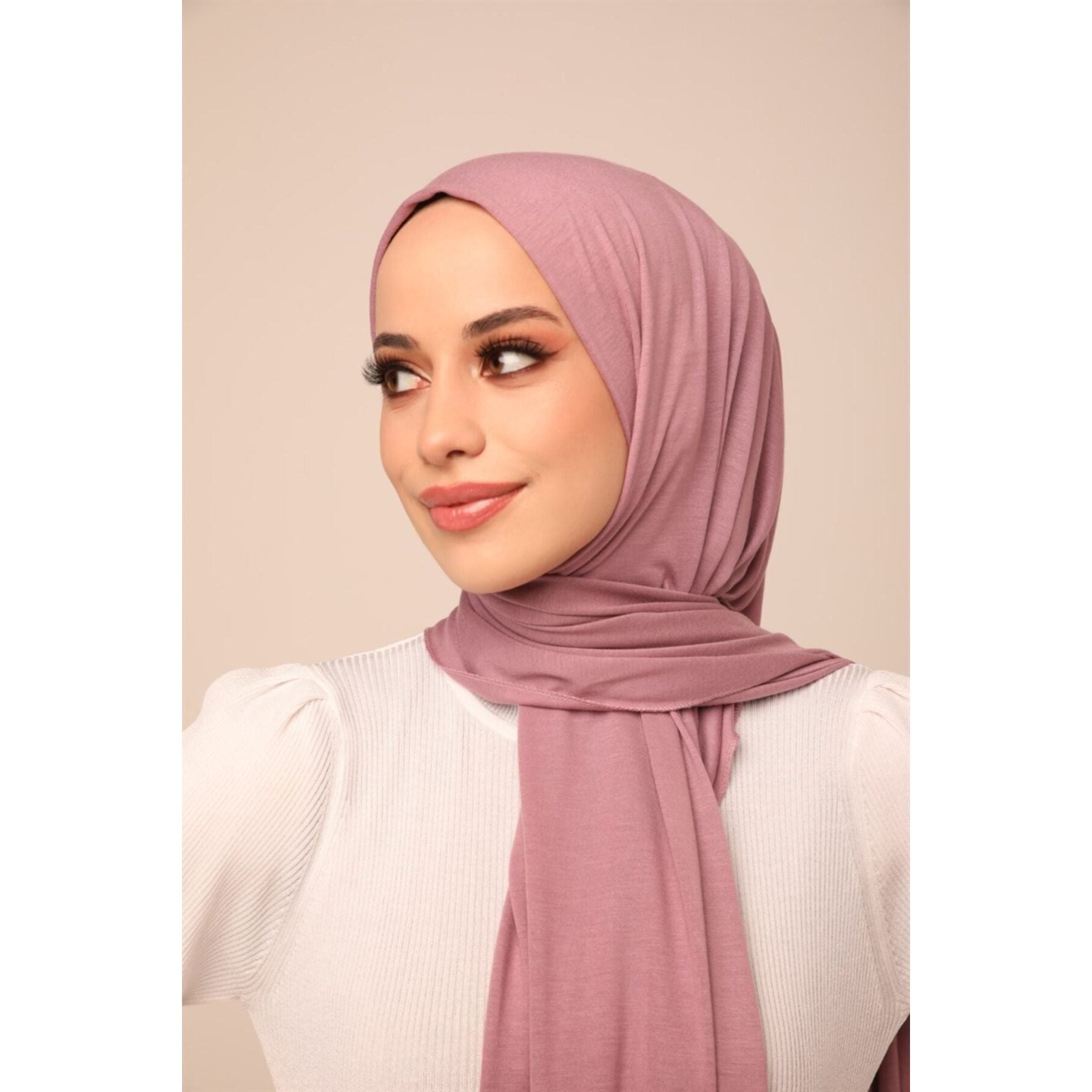 Superior Jersey Hijab - Flamingo Pink-Head Scarf Hijab-Shopanisa