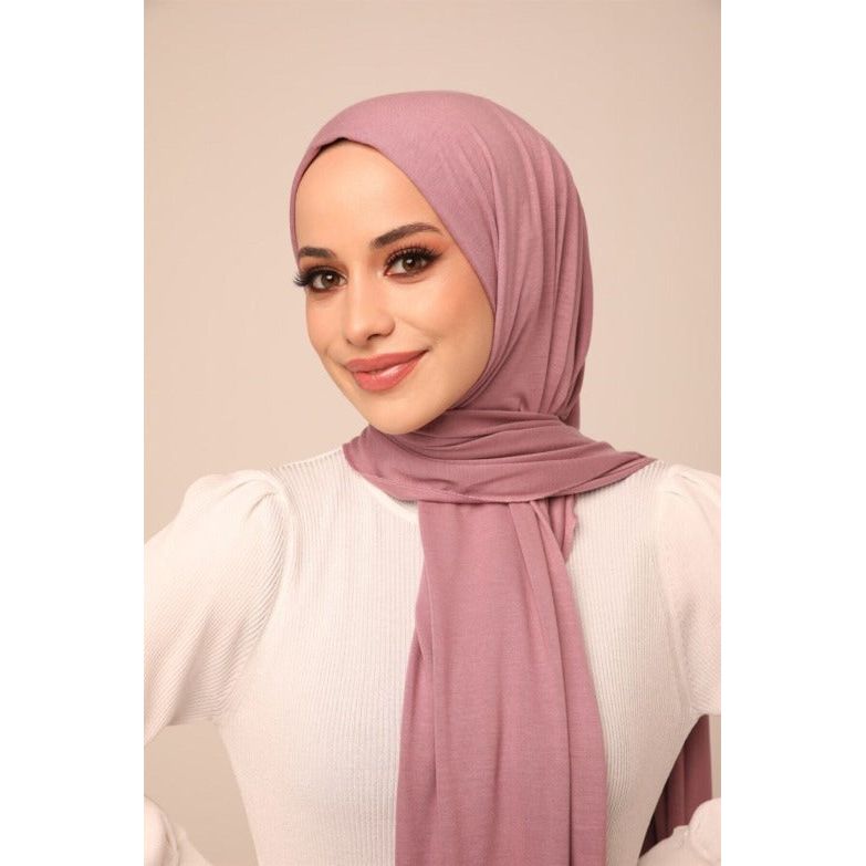 Superior Jersey Hijab - Flamingo Pink-Head Scarf Hijab-Shopanisa