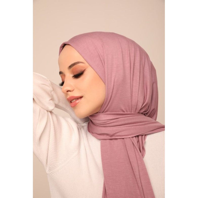 Superior Jersey Hijab - Flamingo Pink-Head Scarf Hijab-Shopanisa