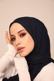 Superior Jersey Hijab - Navy Blue-Head Scarf Hijab-Shopanisa