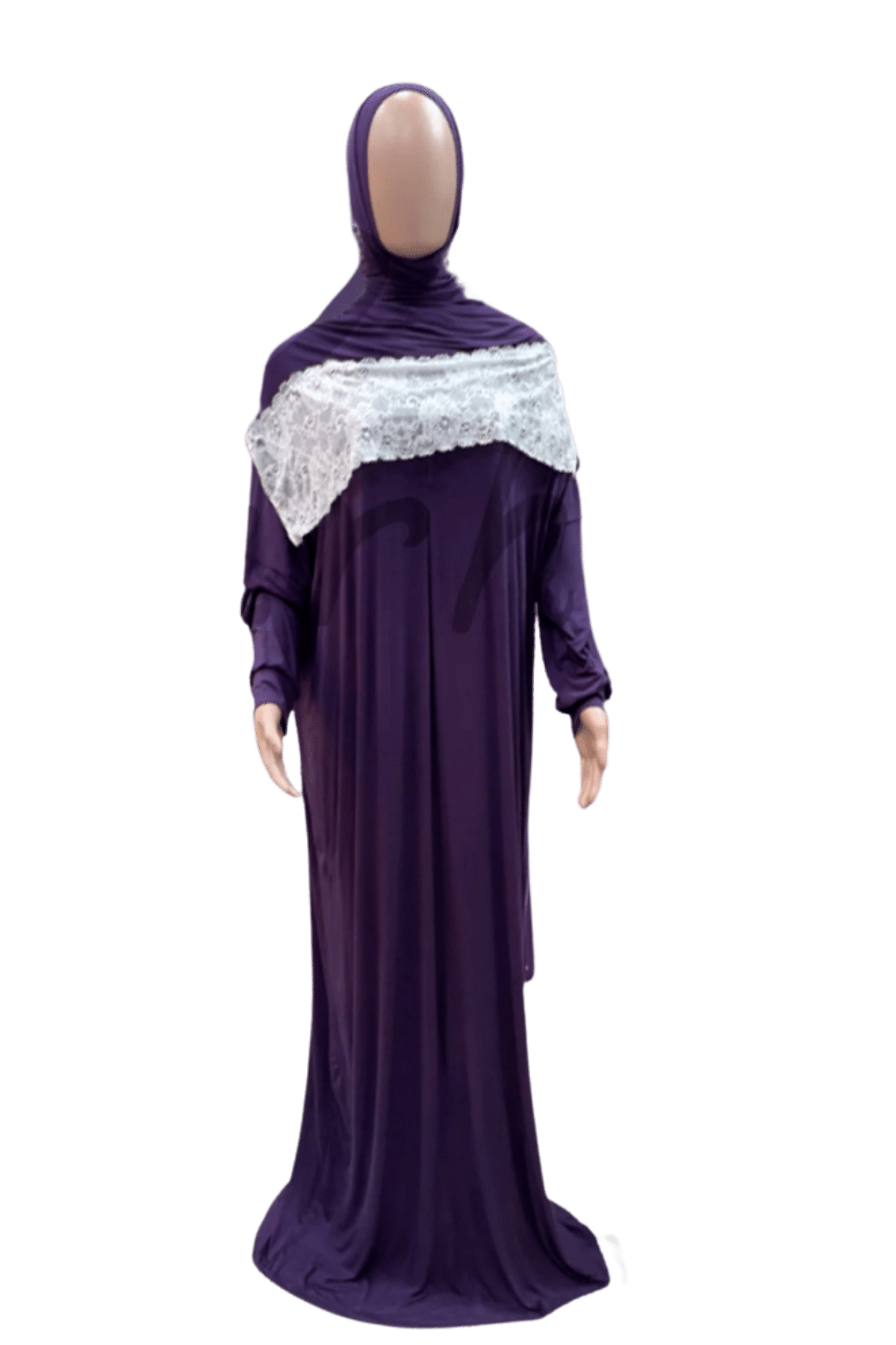 Robe de prière avec hijab attaché