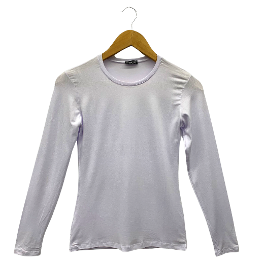 White Long Sleeve T-Shirt-Women's T-shirt-Shopanisa