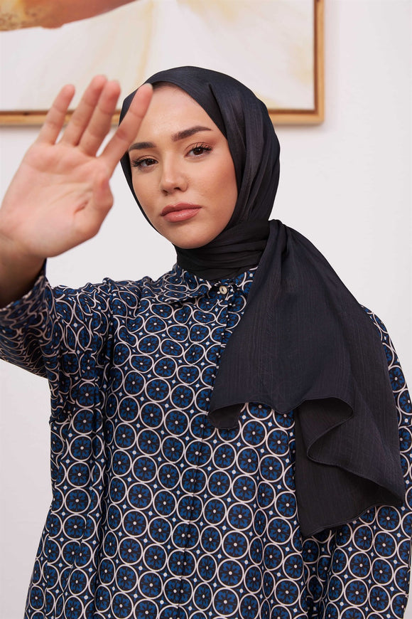 Hijab Satin Exclusif - Noir