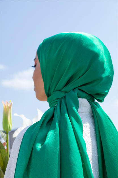 Exclusive Satin Hijab - Jade