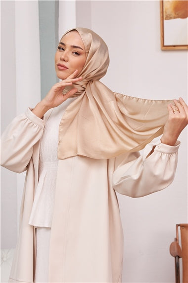 Hijab Satin Exclusif - Sable Du Désert