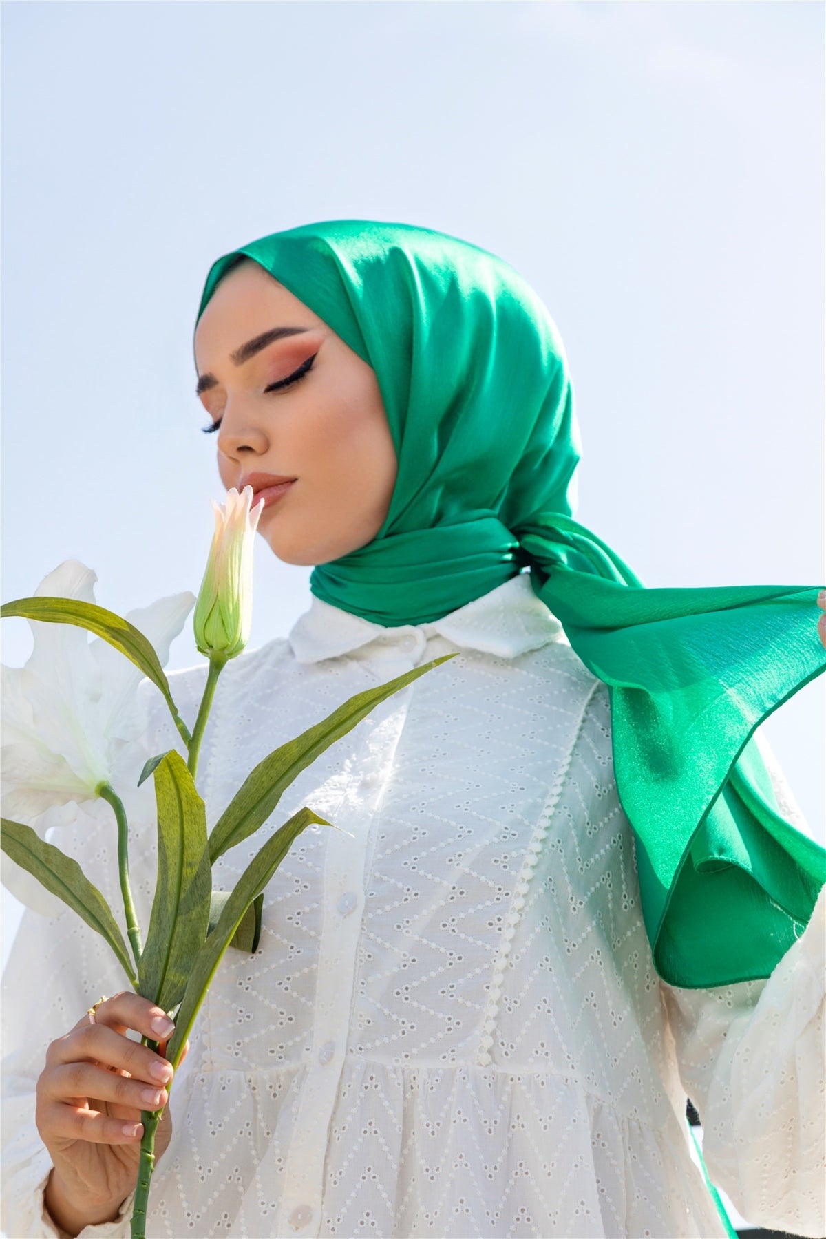 Hijab Satin Exclusif - Jade